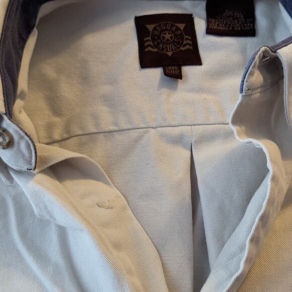 Haggar Men's Casual Long Sleeve Shirt for Men Large Vintage - Picture 5 of 5